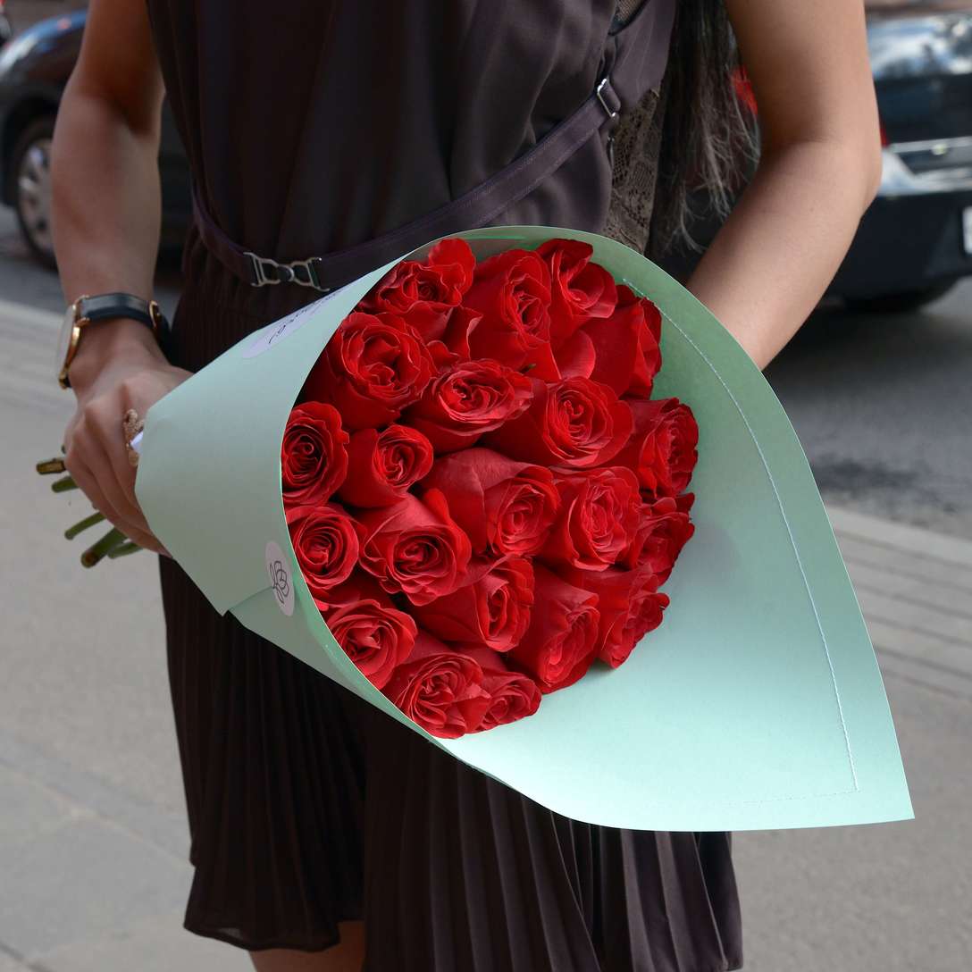 Букет из 21 розы 