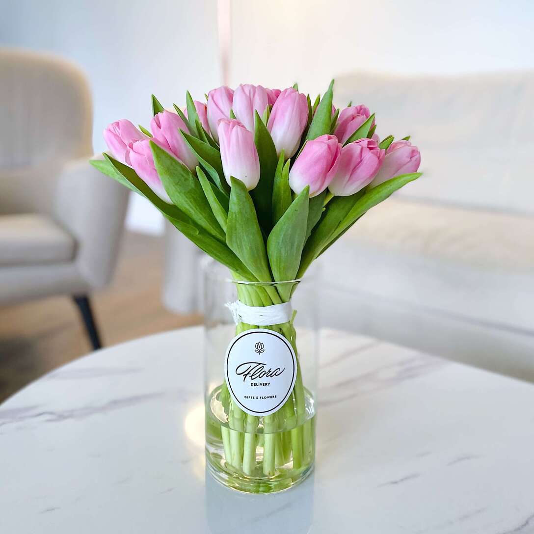 Букет из 25 тюльпанов 