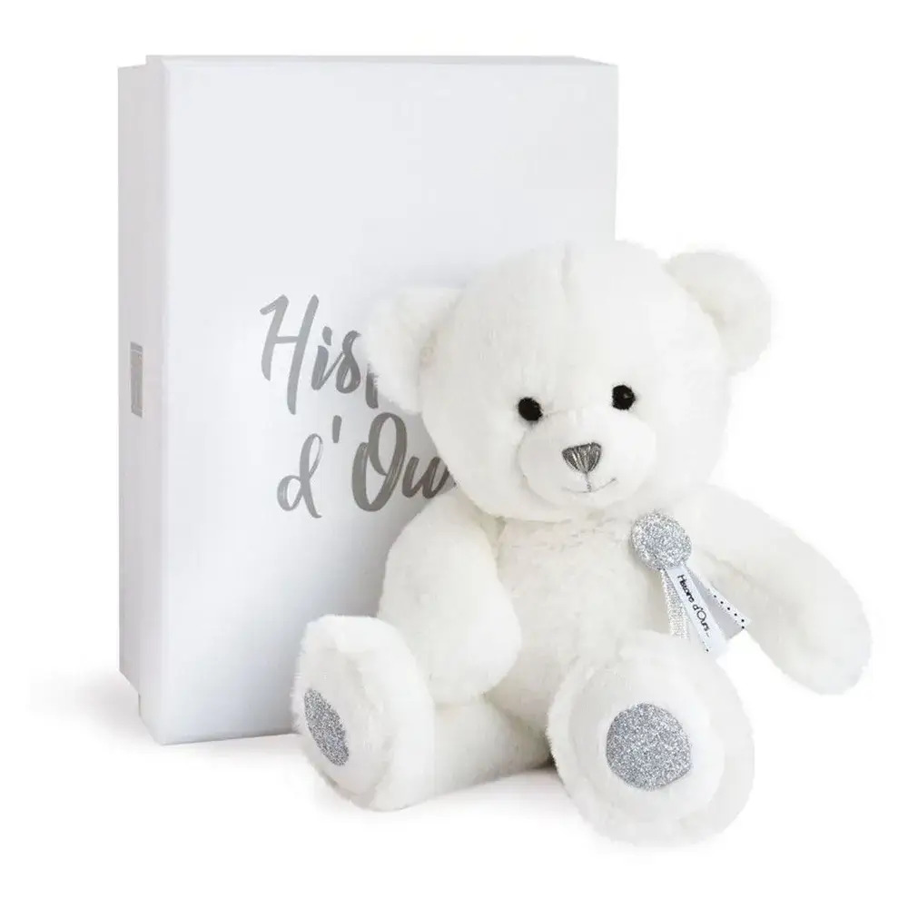 Мишка белый в подарочной коробке Histoire d'Ours 30 см