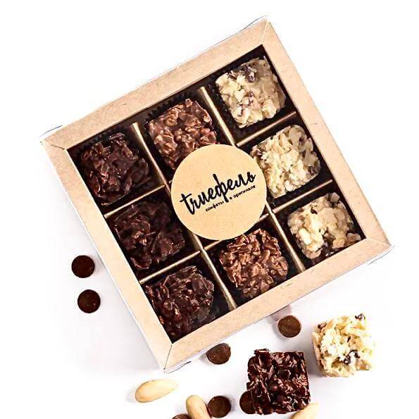 Конфеты ручной работы TRUEфель Роксы 9 шт (125гр)