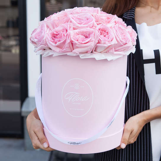 Шляпная коробка Grand "Розы Pink O'Hara" PINK
