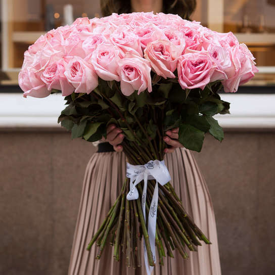 Букет из 101 розы "Pink O'Hara"