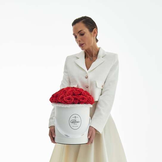 Шляпная коробка Grand "Розы Nina" WHITE Фото 2