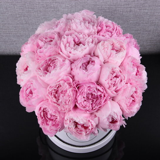 Шляпная коробка Grand "Пионы Sarah Bernhardt" WHITE Фото 2