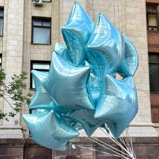 Набор шаров «Голубые звёзды» 15 шт.