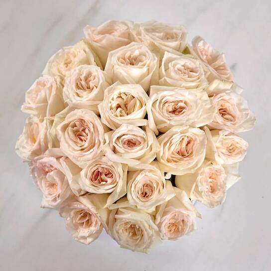 Шляпная коробка Grand "Розы White O'Hara" WHITE