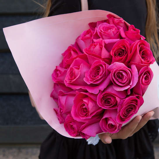 Букет 25 роз "Pink Floyd" PINK