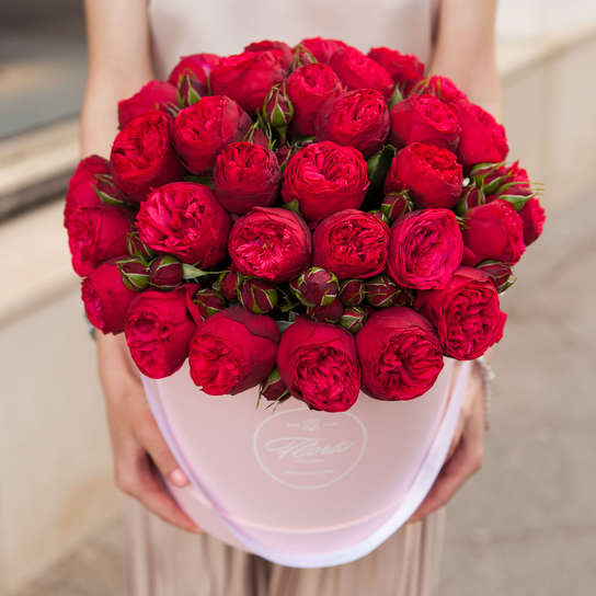 Шляпная коробка Grand "Розы Red Piano" PINK Фото 2