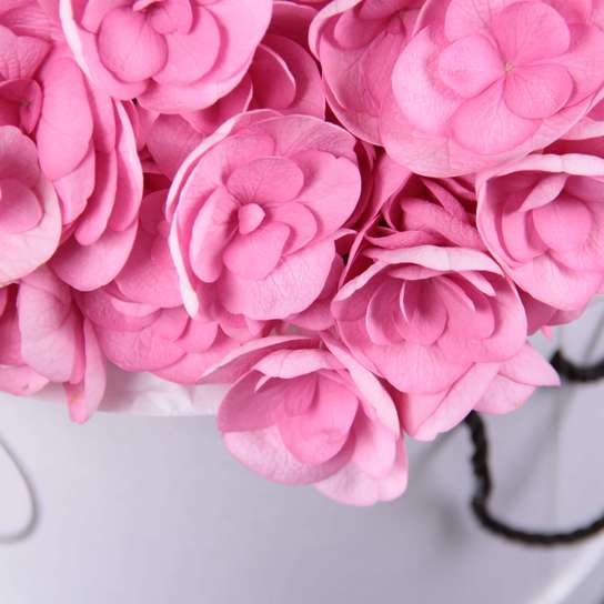 Шляпная коробка Grand "Гортензии Pink" WHITE Фото 3