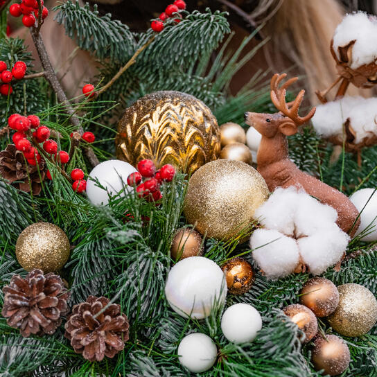 Новогодняя композиция "Зимний лес" Фото 3