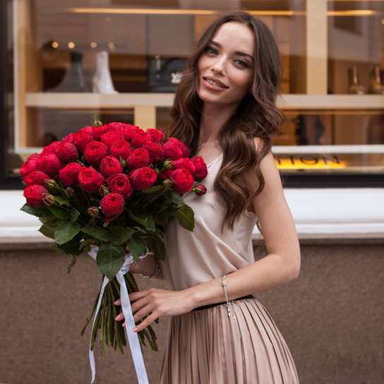 Букет из 51 розы "Red Piano"