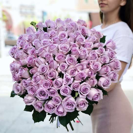 Букет из 101 розы "Purple"