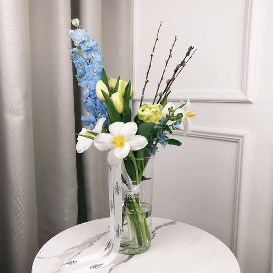 Весенний букет в вазе №4