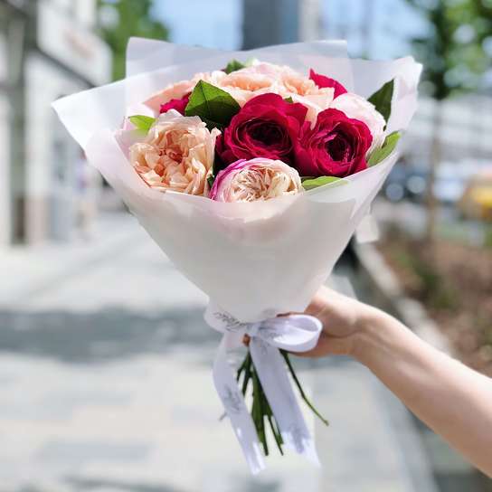 Микс из садовых роз №3