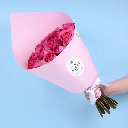 Букет 25 роз "Pink Floyd" PINK