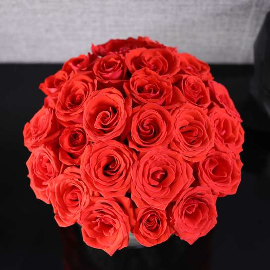 Букет из 25 роз "Nina" в вазе