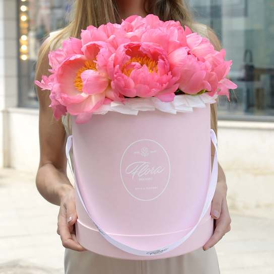 Шляпная коробка Grand "Coral Сharm" PINK