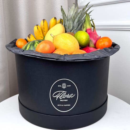 Фруктовый набор в шляпной коробке Ultra Grand BLACK