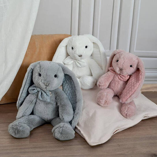 Мягкая игрушка в подарочной коробке Заяц "Lapin Rose" Histoire d'Ours 30 см