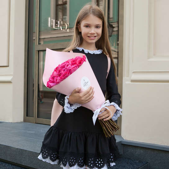 Букет 25 роз "Pink Floyd" PINK