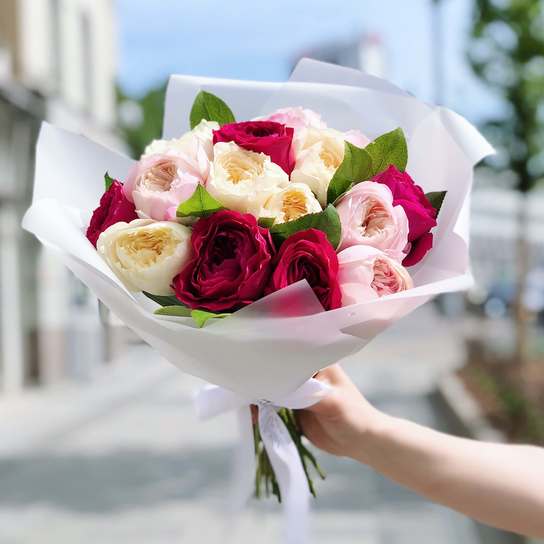 Микс из садовых роз №1