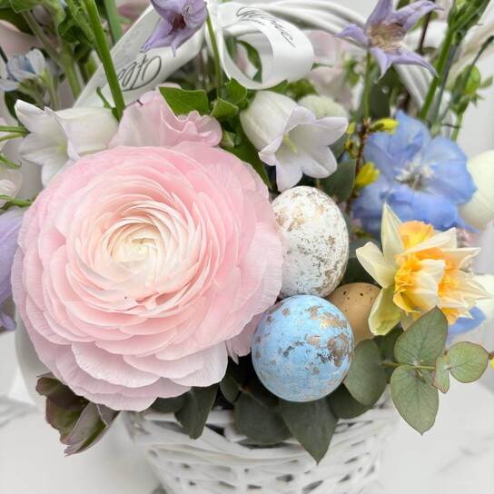 Весенняя композиция в корзине №7 Фото 3