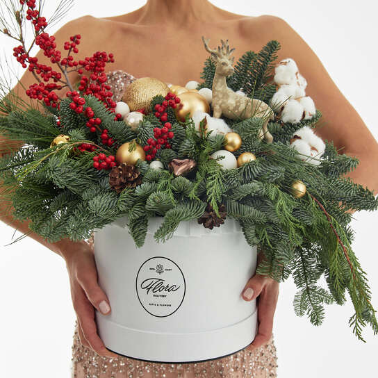 Новогодняя композиция "Зимний лес"