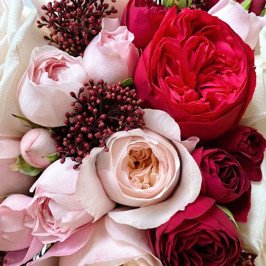 Букет Jaclyn в вазе Фото 5