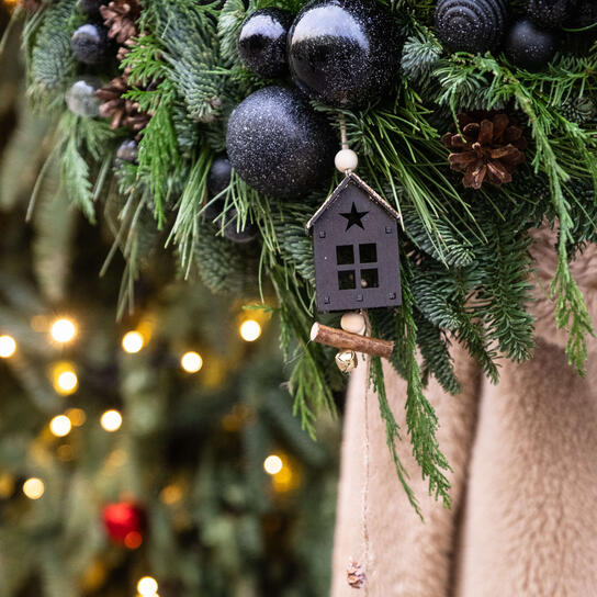 Венок новогодний "BLACK" Фото 3