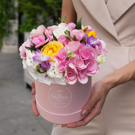 Шляпная коробка Demi  "Fort-de-France" PINK