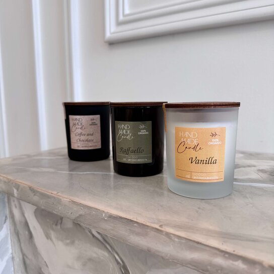 Интерьерная ароматическая свеча с деревянным фитилем "Coffee and Chocolate" 180 мл Фото 3