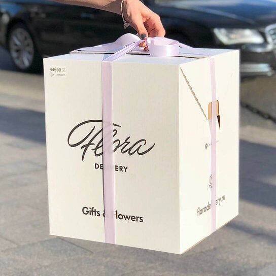 Фруктовый набор в шляпной коробке Mini Grand BLACK Фото 3