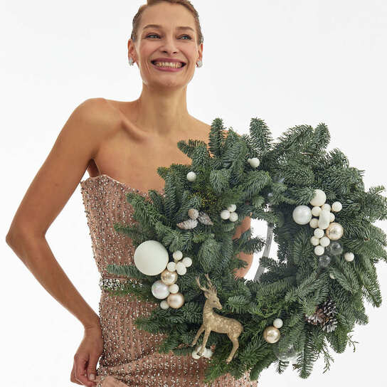 Венок новогодний "Пихтовый лес"