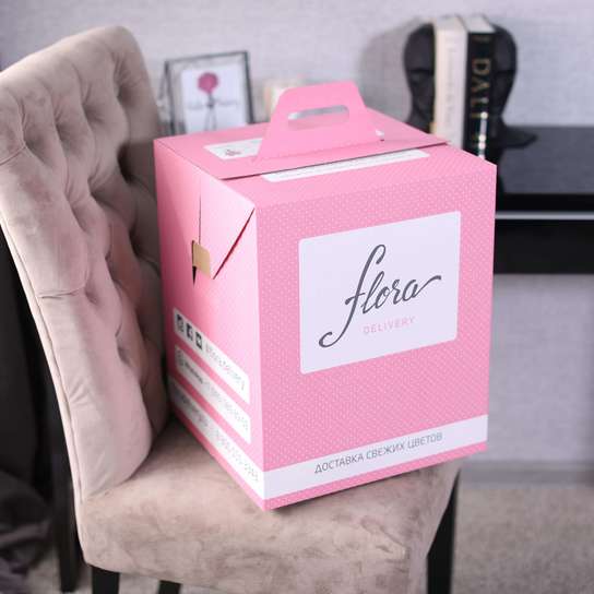 Шляпная коробка Grand "Coral Сharm" WHITE