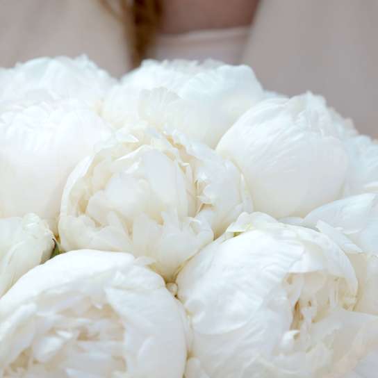 Шляпная коробка Grand "Пионы Madame Claude Tain" WHITE Фото 3