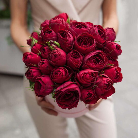 Шляпная коробка Demi "Розы Red Lace" PINK Фото 2