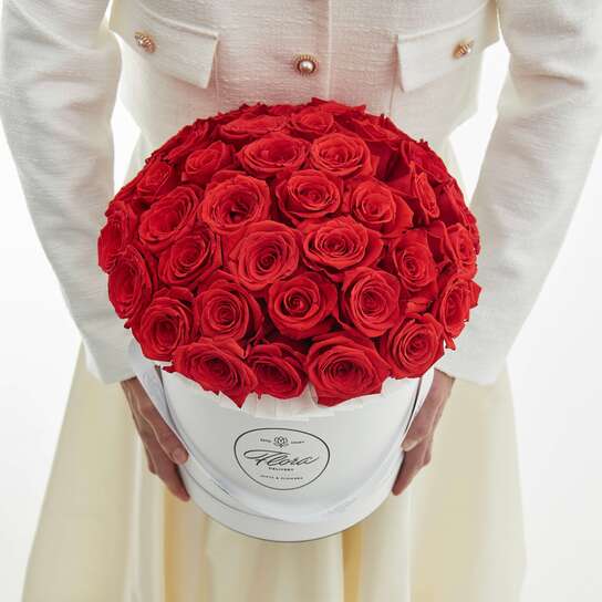 Шляпная коробка Grand "Розы Nina" WHITE Фото 3