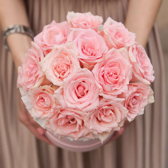 Шляпная коробка Demi "Розы Кения Pink" PINK