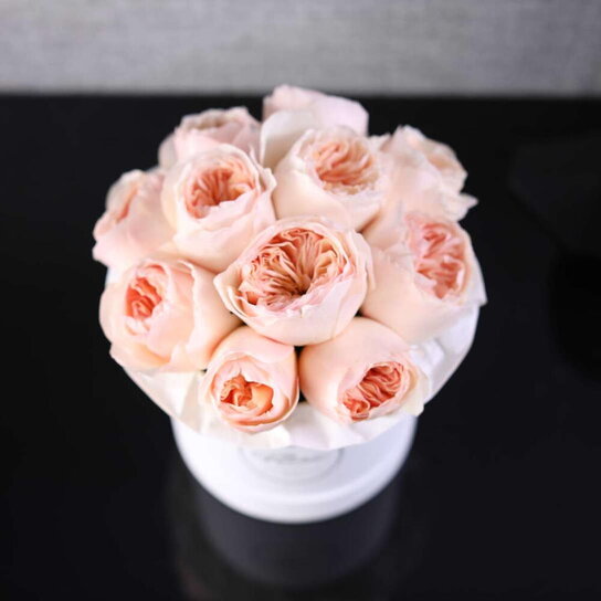 Шляпная коробка Demi "Розы Austin Juliet" WHITE Фото 7
