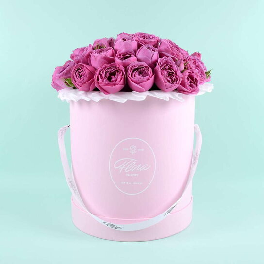 Шляпная коробка Grand "Розы Misty Bubbles" PINK Фото 6