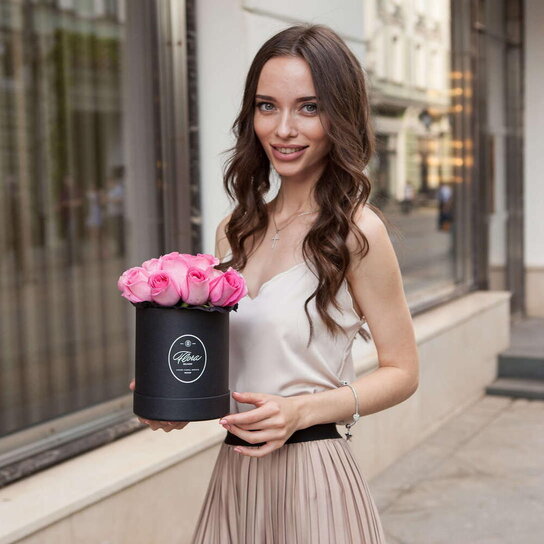 Шляпная коробка Demi "Розы Кения Cherry" BLVCK Фото 3